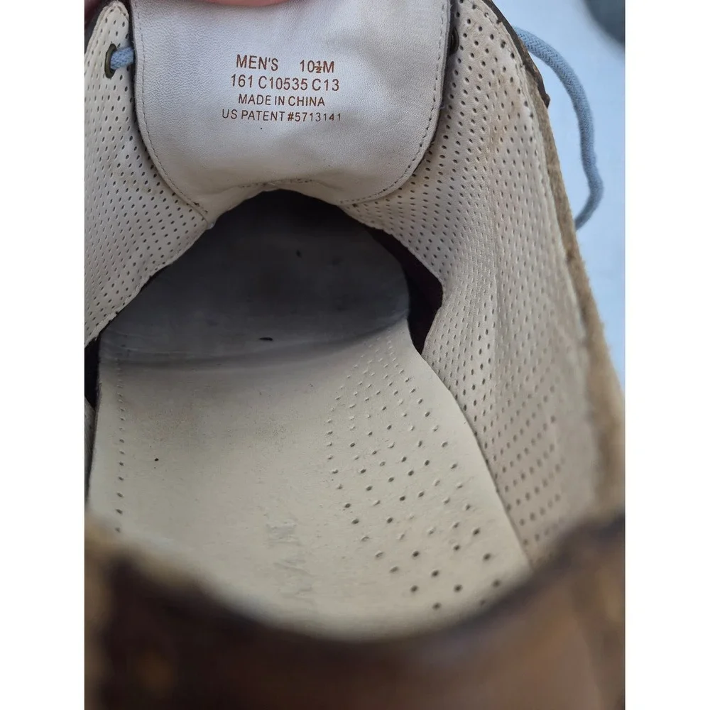 Cole Haan Nike Air Mens Saddle Shoes Brown Tan Suede Oxfords C10535 10.5M